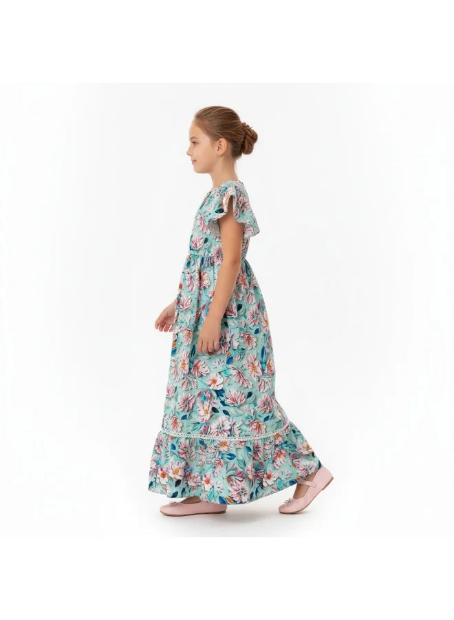 دىدانيالا عباية دانتيلا - أزهار ساحرة - متعددة الألوان